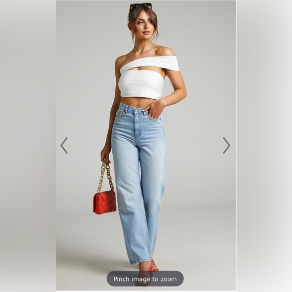 SHOWPO LILAH MULTI TIE CROP TOP IN WHITE - Picture 2 of 7